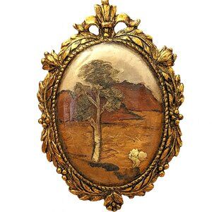 Vintage Australian Outback Scenic Landscape Brooch or Pendant